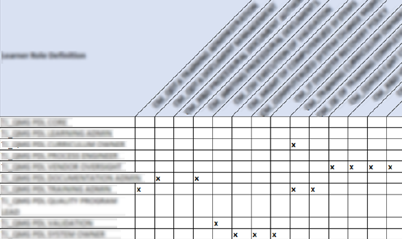 A thumbnail representing the Training Matrix Design we performed for Gilead.